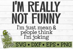 I'm Not Funny Sarcastic SVG Product Image 2