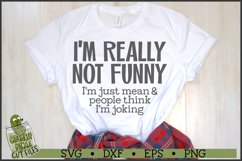 I&#039;m Not Funny Sarcastic SVG Product Image 1