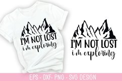 I'm not lost, I'm exploring SVG - Sarcastic Quotes Design Product Image 1
