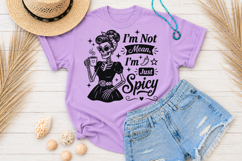 I'm Not Mean I'm Just Spicy SVG, Retro Skeleton Housewife PN Product Image 4