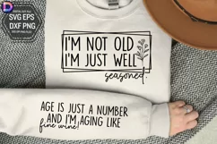 I'm not old I'm just well seasoned Sleeve SVG Product Image 3