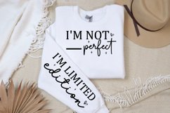 I'm not perfect Sleeve SVG Design Product Image 2