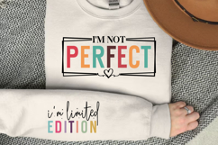 I'm Not Perfect Sleeve SVG, Inspirational Quote SVG Product Image 2
