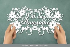 I'm Sew Awesome Papercut Product Image 1