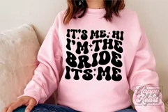 I'm The Bride It's Me SVG - Retro Fiancee Engaged Shirt PNG Product Image 7