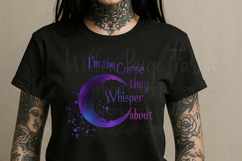 I&#039;m the Curse They Whisper About Watercolor Crescent Moon Product Image 2