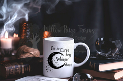 I&#039;m the Curse They Whisper About Watercolor Crescent Moon Product Image 7