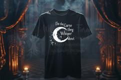 I&#039;m the Curse They Whisper About Watercolor Crescent Moon Product Image 8