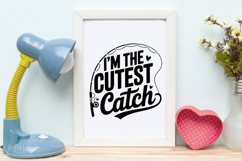 I&#039;m the Cutest Catch SVG | Baby SVG | Newborn SVG Product Image 4