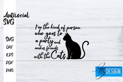 Antisocial Quotes SVG | Sarcastic Quotes|Funny Quotes Design Product Image 1