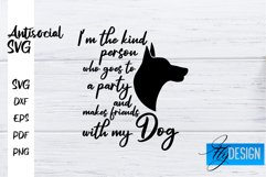 Antisocial Quotes SVG | Sarcastic Quotes|Funny Quotes Design Product Image 1