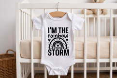 I&#039;m the Rainbow After the Storm SVG | Baby SVG | Newborn SVG Product Image 2