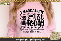 I made a huge TO-DO list is a professional design that is ready to be cut with all major cutting machines. Sublimation, iron-on transfer and printing file formats also included.