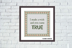 I made a wish and you came true cross stitch pattern - Tango Stitch