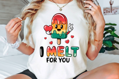 I Melt For You, Valentine Day Sublimation PNG Product Image 3