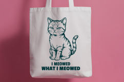 Funny Sarcastic Cat SVG for Sassy Shirts - Stubborn Kitten Product Image 3