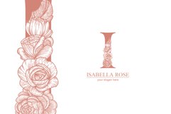 I logo, Letter I monogram, style floral Product Image 1