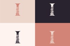 I logo, Letter I monogram, style floral Product Image 2