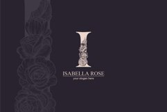 I logo, Letter I monogram, style floral Product Image 3