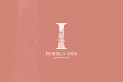 I logo, Letter I monogram, style floral Product Image 5