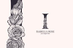 I logo, Letter I monogram, style floral Product Image 6