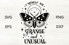 I Myself am Strange and Unusual Butterfly SVG Product Image 1