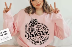I don't need a Valentine I need a nap svg, Anti Valentine's Product Image 2