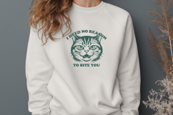 I Need No Reason to Bite You SVG Funny Angry Cat Sassy PNG Product Image 2