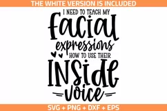 funny quotes I Need To Teach My Facial Expressions SVG, PNG Product Image 1