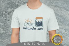 I Need Vitamin Sea Hand Lettering SVG Product Image 1