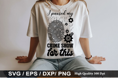 True crime SVG Design - I Run On Coffee True Crime and Wine Product Image 4