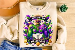 Gamer Mardi Gras PNG, Mardi Gras Gaming PNG, Game Controller Product Image 3
