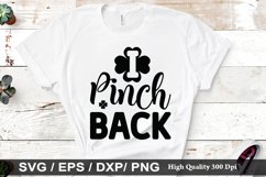 I Pinch Back SVG - St. Patrick&#039;s Design Product Image 1