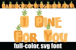 I Pine For You Color Font Product Image 1