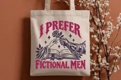 I Prefer Fictional Men SVG | Gothic Romantasy Book Boyfriend Product Image 3