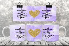 I Procrastinate - Coffee Mug Wrap - PNG Design Product Image 1