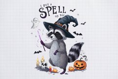 Vintage Raccoon Hallooween &amp; Fall, Halloween Sublimation Product Image 1