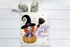 I Put a Spell On You Sublimation | Halloween Cute Witch Product Image 3