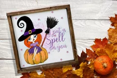 I Put a Spell On You Sublimation | Halloween Cute Witch Product Image 5