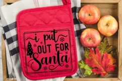 I Put Out For Santa SVG, Christmas Pot Holder SVG Design Product Image 3