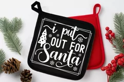 I Put Out For Santa SVG, Christmas Pot Holder SVG Design Product Image 2
