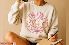 I Put The Boo In Booty Sassy Funny Halloween Quote SVG PNG Product Image 4