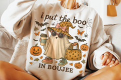 I Put The Boo In Boujee PNG, Spooky PNG, Halloween PNG, Fall Product Image 2