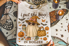 I Put The Boo In Boujee PNG, Spooky PNG, Halloween PNG, Fall Product Image 1