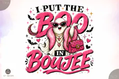 I Put The Boo In Boujee Png, Funny Halloween PNG Product Image 1