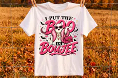 I Put The Boo In Boujee Png, Funny Halloween PNG Product Image 2
