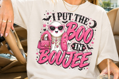 I Put The Boo In Boujee PNG, Halloween Ghost Sublimation Product Image 2