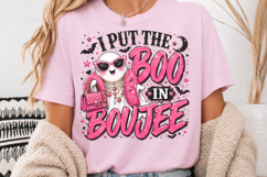 I Put The Boo In Boujee PNG, Halloween Ghost Sublimation Product Image 3