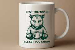 Sarcastic Opossum SVG Introvert Coffee Mug Meme Design Product Image 2