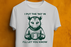Sarcastic Opossum SVG Introvert Coffee Mug Meme Design Product Image 3
